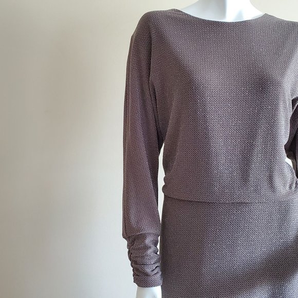 Jessica Howard Grey / Silver Shimmery Dress - Picture 3 of 9